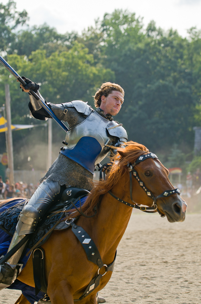 The knight riding for our side of the arena was Sir Edgeron. We cheer for our gallant defender.