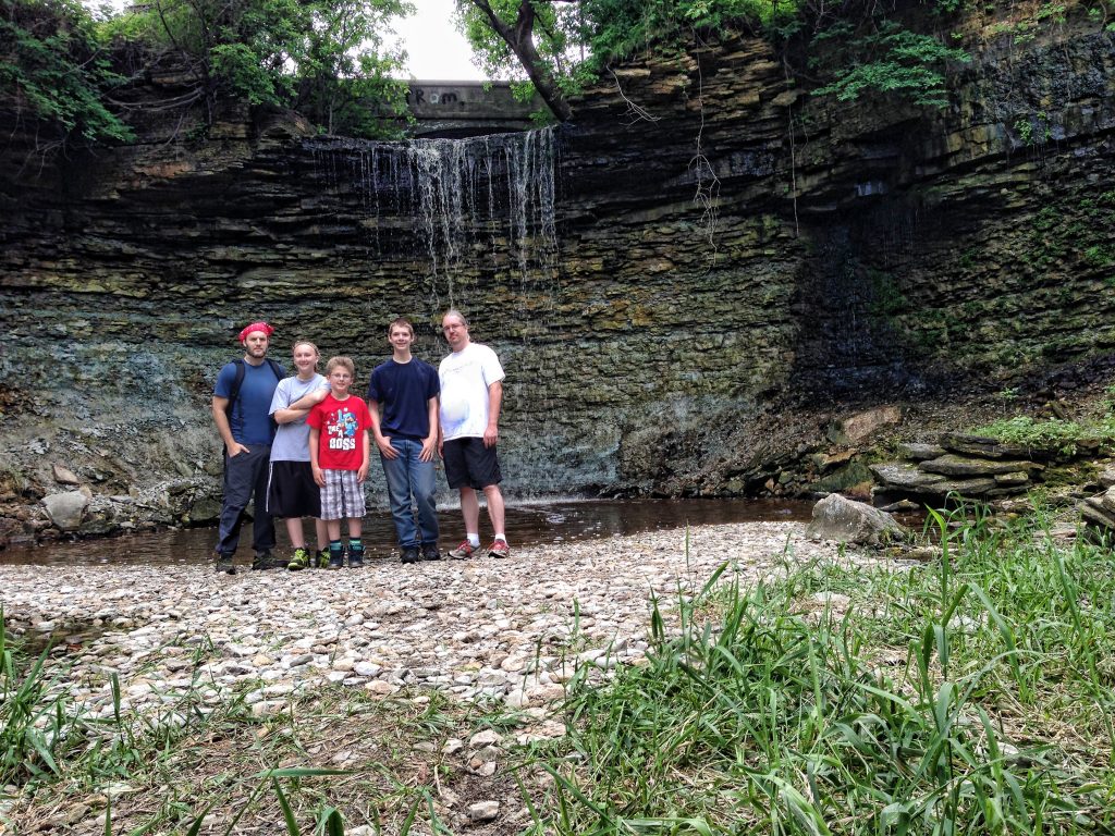 We stopped to for the 5 of us to pose.